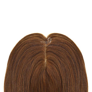 Las Mejores Pelucas de Cabello Virgen Vietnamita, Topper de Cabello Liso Natural Remy de Alta Densidad con Base de Piel, Puntas de Cabello de Una Sola Capa, Color Oscuro 2026 - Product Image 5