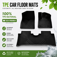 Tapis de sol de voiture 3D TPE sur mesure, ensemble complet, imperméables, anti-poussière, pour BYD ATTO 3 2022-2025 RHD