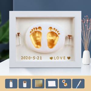 Marco de Fotos 3D para Huellas de Manos y Pies de Bebé, Caja de <span class=keywords><strong>Sombra</strong></span> de Plástico Hecha a Mano para Manualidades - Product Image 5