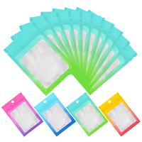 Mini Sacs Plastiques Ziplock Personnalisés, Sachets à Fermeture Éclair Refermables pour Emballage, Sacs Ziplock en Feuille d'Aluminium Mylar avec Fenêtre