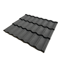 Tuiles de toiture en aluminium-zinc revêtues de pierre, légères et de qualité supérieure, pour les temples, les appartements, les bungalows, les maisons modernes - ignifuges