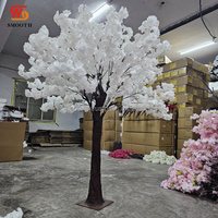 Arbre de cerisier artificiel de couleur jaune lisse, arbre de cerisier en fleurs pour la décoration de mariage, d'événements et de fêtes