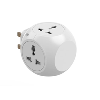 Adaptateur de prise britannique Extension multi-prises Adaptateur de chargeur mural Prise universelle avec usb