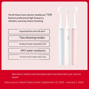 Pour <span class=keywords><strong>Xiaomi</strong></span> Mijia Sonic <span class=keywords><strong>brosse</strong></span> à dents électrique T100 minuterie intelligente KR tête de <span class=keywords><strong>brosse</strong></span> 30 jours d'autonomie de la batterie IPX7 étanche gencives sensibles - Product Image 6