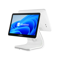 Terminal de point de vente (TPV) YINGDI C980 tout-en-un multi-OS (Windows/Linux/Android) à double écran, caisse enregistreuse tactile capacitive, Wi-Fi 6