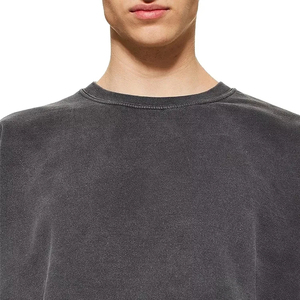 Sudadera Unisex de Cuello Redondo Personalizada con Lavado Ácido Vintage, Directo de Fábrica, Manga Larga, Algodón y Poliéster, para Verano y Otoño, Estilo Francés - Product Image 5