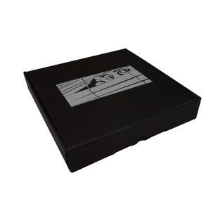 garment/clothes flat black cardboard corrugated paper packaging shipping boxes custom logo