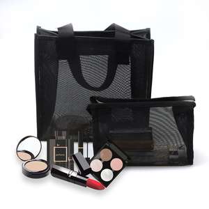 Naylon File Makyaj Kozmetik Çantası Çok Satan Moda Tarzı Saplı Seyahat Fermuarlı File Çantaları Kadınlar İçin Özel Logo - Product Image 1