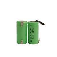 Untuk Lampu Taman Tenaga Surya, Telepon Tanpa Kabel, Alat Cukur Elektrik Dengan Tab Pengelasan 2/3AA 400mAh 1.2V Sel Isi Ulang Ni-MH