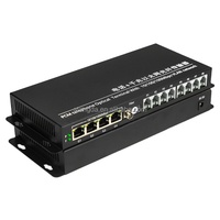 Transmetteur téléphonique Ethernet isolé Gigabit à 8 canaux Multiplexeur PCM à 4 ports avec fibre optique pour réseau IP