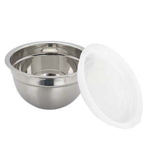 कस्टम लोगो स्टेनलेस स्टील सलाद कटोरे ने खानपान के लिए रसोई डिनेरवेयर सेट किया और घरेलू पार्टियां सलाद और डिनर के लिए - Product Image 2