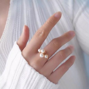 WENCHI 11654 Juego de Joyería de Plata DIY con Soporte Vacío, Anillo de Plata S925 y Accesorios de Perlas de 5-6mm, Perla China - Product Image 4