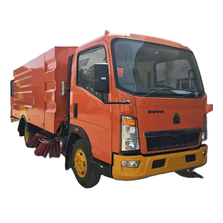 Low price SINOTRUK HOWO Road Sweeper Truck 4x2 Road Dust Vacuum Cleaner Truck for sale