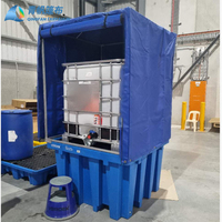 Housse de palette en PVC robuste sur mesure avec cadre |   Tissu tricoté warp imperméable, anti-UV, résistant à l'abrasion, pour usage industriel et extérieur