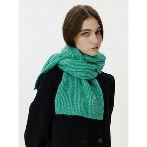 Star Pattern Solid Color Wool Blend Knitted Scarf Thick Warm Winter Women Neck Warmer Muffler <b>Pashmina</b> <b>Shawls</b> Wraps - Product Image 1
