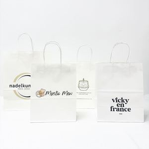 Bolsas de Papel Reciclables Ecológicas para Llevar, Bolsas de Papel Kraft Impresas Personalizadas con su Propio Logotipo - Product Image 6
