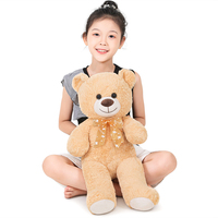 OEM/ODM Personnalisable Unisexe 40cm 60cm Animal en Peluche Vierge Ours en Peluche Tendance Rose Petite Taille avec Remplissage PP Coton
