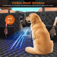 Funda de Asiento de Coche para Mascotas Personalizada, Impermeable, Ecológica, con Base Rígida, Ventana de Malla, Antideslizante, para Todas las Estaciones