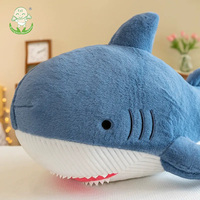 Oreiller en peluche long requin super doux, grand jouet en peluche, poupée long requin pour dormir, peluche pour enfants
