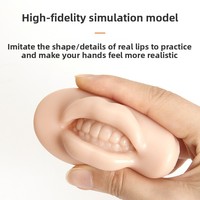 Module de pratique de tatouage pour lèvres pulpeuses, en silicone 3D, pour l'entraînement au tatouage semi-permanent et au blanchiment des lèvres
