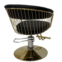 Fauteuil de Barbier de Luxe en Cuir Ergonomique et Durable, Chaise de Salon Hydraulique Réglable en Hauteur, Pivotante à 360° et Inclinable pour Salon de Coiffure