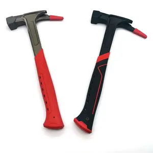 One Piece Wholly Forged Steel Handle 600g Roofing Hammer with Magnetic Nail Starter