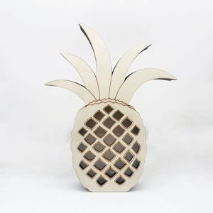 Uionen Nouvelle Tirelire en Bois Artisanale en Forme de Requin, Citrouille, Ananas – Ornements Décoratifs pour la Maison et le Bureau - Product Image 3