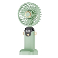 Ventilateur portable réutilisable personnalisé à prix d'usine, commande à un bouton, pliable, 3 vitesses, USB, batterie, faible bruit, en plastique