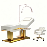 Lit de massage professionnel électrique à commande intégrale par bouton unique, réglable, chauffant, pour salon de beauté et spa, mobilier de soin du visage