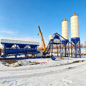 Sistema de Control PLC+PC, Mezcladora Eléctrica JS1000, Línea de Producción de Concreto HZS60 de 60m/h, Planta Dosificadora para Construcción - Product Image 3