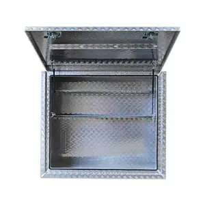 Üretim için kamyon alet kutusu 1400mm x 600mm x 1200mm baklavalı kalın sac Pick Up