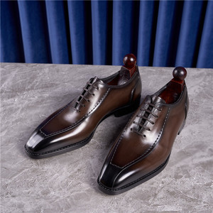 Chaussures habillées Oxford italiennes haut de gamme pour hommes, à lacets, pour mariage et bureau, qualité supérieure, marque de prestige - Product Image 6