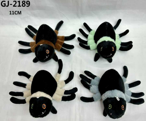 Peluche a forma di ragno 11 cm, morbido giocattolo per bambini, antistress, unisex, da appendere - Product Image 3