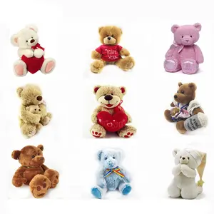 OEM-Design bauen Sie Ihren eigenen Plüsch-Teddybär individualisierte gefüllte Tiere Plüschherz Teddybär