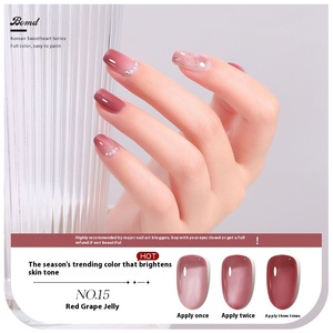 <span class=keywords><strong>Vernis</strong></span> <span class=keywords><strong>à</strong></span> <span class=keywords><strong>ongles</strong></span> en gel UV sans HEMA de style français BOMD avec lampe de photothérapie LED, emballage en flacon longue durée - Product Image 4