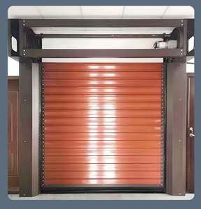 <span class=keywords><strong>Puerta</strong></span> enrollable de acero inoxidable de alta velocidad, persiana de ventana a prueba de viento, <span class=keywords><strong>Motor</strong></span> de persiana enrollable de aluminio para garajes - Product Image 2