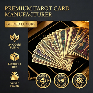 Impresión de <span class=keywords><strong>Cartas</strong></span> de <span class=keywords><strong>Tarot</strong></span> Personalizadas, Fabricante OEM, <span class=keywords><strong>Cartas</strong></span> de Juego con Borde Dorado, Mazo de 78 <span class=keywords><strong>Cartas</strong></span> con Guía, Pedidos al por Mayor - Product Image 3