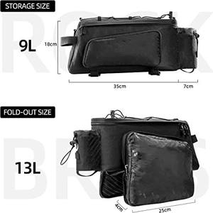 Sac de transport arrière de vélo, porte-bagages de vélo, sacoche d'accessoires de vélo électrique, sacs de rangement, sac de coffre de vélo - Product Image 3