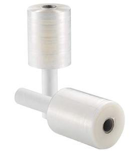 Lldpeprat包裹，太平洋邮包5英寸1000英尺80号厚 (20微米) 带手柄的迷你透明工业拉伸包装膜 - Product Image 1