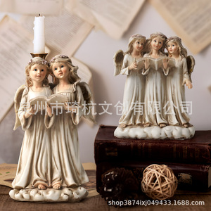 Figura de Ángel de Resina, Manualidad, Decoración para el Hogar, Regalo, Escultura Artística - Product Image 1