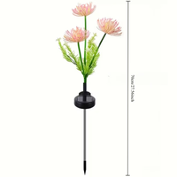 Lampe solaire décorative en forme de fleur pour l'équinoxe, idéale pour l'aménagement extérieur de patio, porche, allée, festivals, anniversaires, ou comme veilleuse romantique.