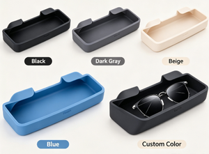 Plateau de rangement en silicone pour accoudoir de console centrale de voiture, support de lunettes de soleil, organisateur de lunettes pour véhicules électriques - Product Image 2