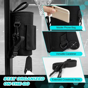 Magnetic Water Bottle Bag Large Capacity With Phone Pocket For Outdoor Sports Cycling Gym Use Reusable Cloth Material - Product Image 2
