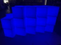 Batteria ricaricabile esterna LED cubo splendente per eventi di festa spettacolo