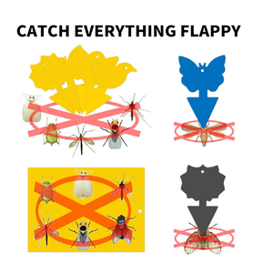 ตัวดักจับแมลงสีเหลืองสำหรับบ้านกลางแจ้งกับดักแมลงวันเหนียวสำหรับแขวน - Product Image 3