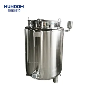 Industrial stainless steel SS304 316L small double jacket electric heating storage tank for food