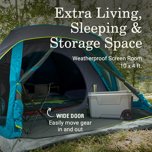 <span class=keywords><strong>Tente</strong></span> à une chambre résistante aux intempéries pour <span class=keywords><strong>4</strong></span>/6 personnes bloquant 90% lumière du soleil en <span class=keywords><strong>5</strong></span> minutes avec rangement et lieu <span class=keywords><strong>de</strong></span> couchage supplémentaires - Product Image 3