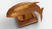 Aangepaste Polyresin Souvenir Dolfijn Bronzen Sculptuur