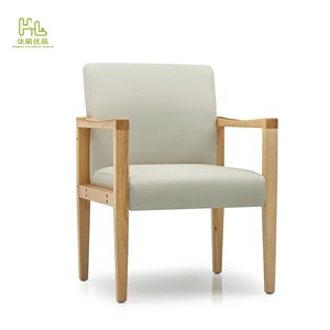 <span class=keywords><strong>Fauteuil</strong></span> d'attente 3 places en bois de frêne massif avec revêtement PU facile à nettoyer pour hôpitaux et cliniques - Product Image 2