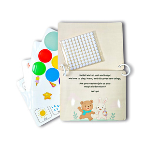 Apprentissage précoce des couleurs, <span class=keywords><strong>livre</strong></span> <span class=keywords><strong>sensoriel</strong></span> éducatif pour bébés, <span class=keywords><strong>livre</strong></span> d'activités préscolaires, livres silencieux pour enfants, impression - Product Image 5